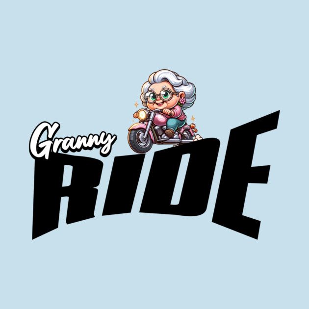 Biker Granny – Funny Motorcycle Grandma by Kathy Hawke