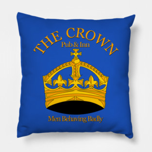 The Crown Pub and Inn from Men Behaving Badly Pillow