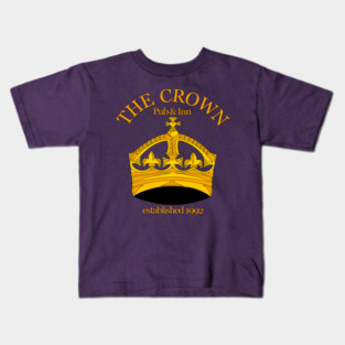 The Crown Pub and Inn Established 1992 from Men Behaving Badly Kids T-Shirt