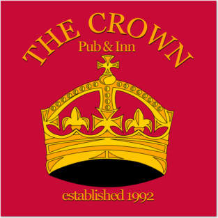 The Crown Pub and Inn Established 1992 from Men Behaving Badly Posters and Art