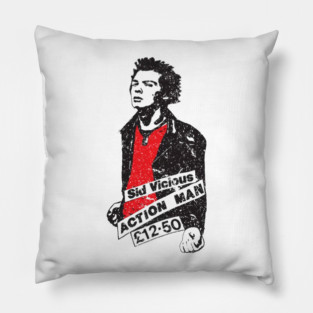 Sid Vicious - Action Man - (Mrdu_Graff) Pillow