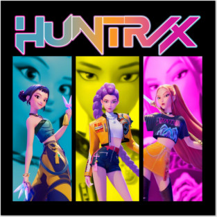 Kpop Demon Hunter Huntrix Girls Posters and Art