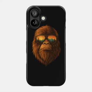 Outdoors Bigfoot Sasquatch Funny Camping Hiking Shirt Men Women Kids Phone Case