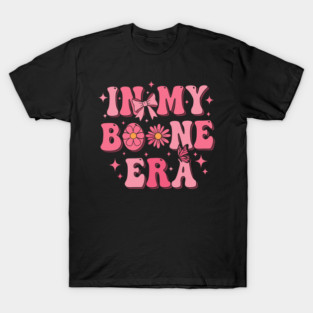 In My Boone Era Groovy Heart Coquete Bow Girl Boon Flower First Name T-Shirt