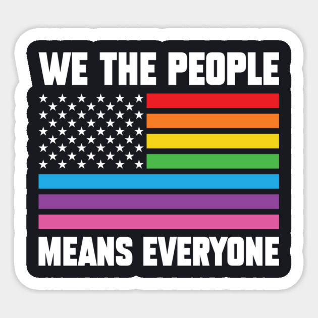 We The People Means Everyone Sticker by Charles's Store 8