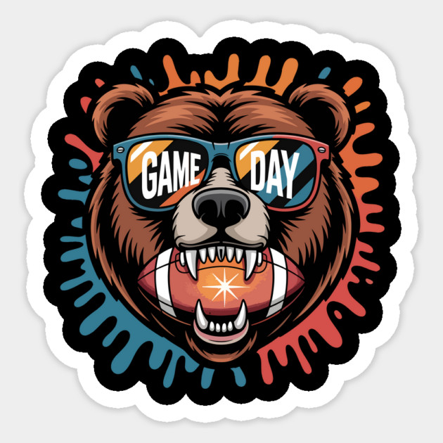 Game Day Bear Sticker by ism's Store