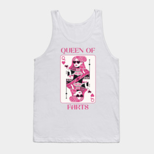 Queen of Farts, Funny Humor, Embarrassing, Funny Meme Tank Top