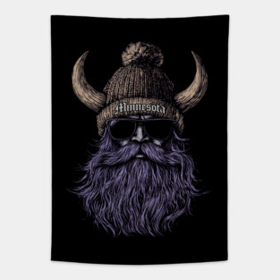 Minnesota Vikings Mascot Graphic Vintage M5304 Tapestry
