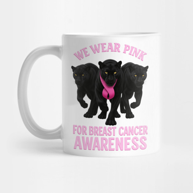 We Wear Pink Black Panther Breast Cancer Awareness by BirdsnStuff