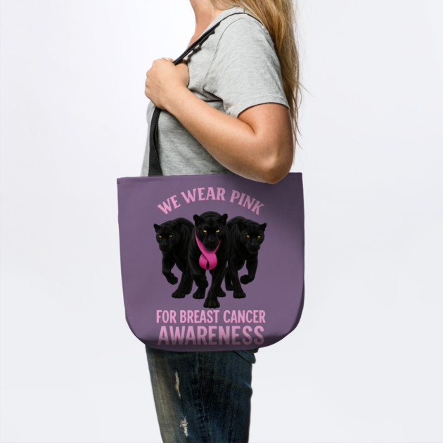 We Wear Pink Black Panther Breast Cancer Awareness by BirdsnStuff