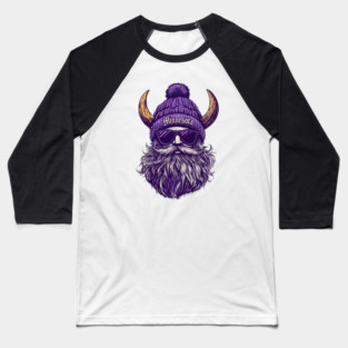 Minnesota Vikings Mascot Skol Cheerleading M5305 Baseball T-Shirt