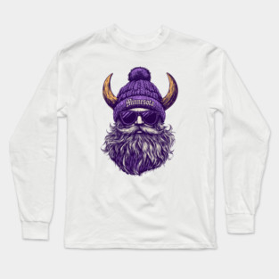 Minnesota Vikings Mascot Skol Cheerleading M5305 Long Sleeve T-Shirt