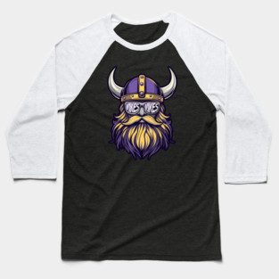 Minnesota Vikings Mascot Graphic M5306 Baseball T-Shirt