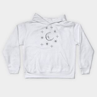 Celestial Moon Kids Hoodie