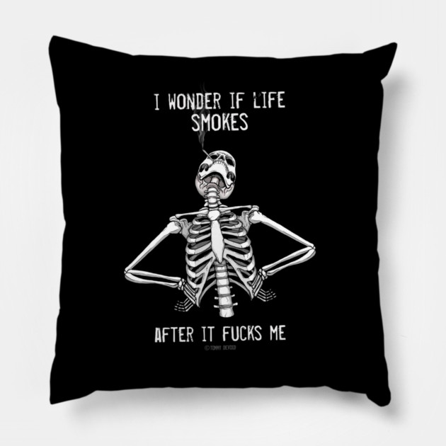 Just curious Pillow by Tommy Devoid