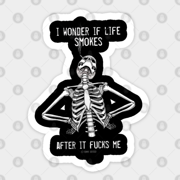 Just curious Sticker by Tommy Devoid