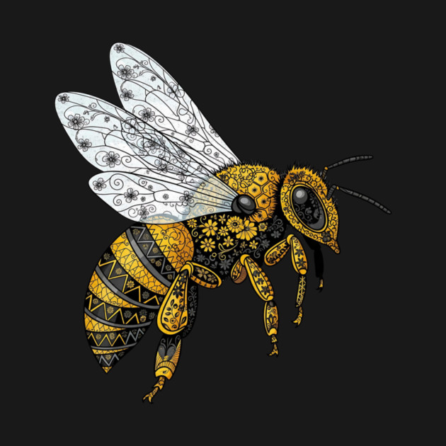 Floral Bee Design by Designed By Marty