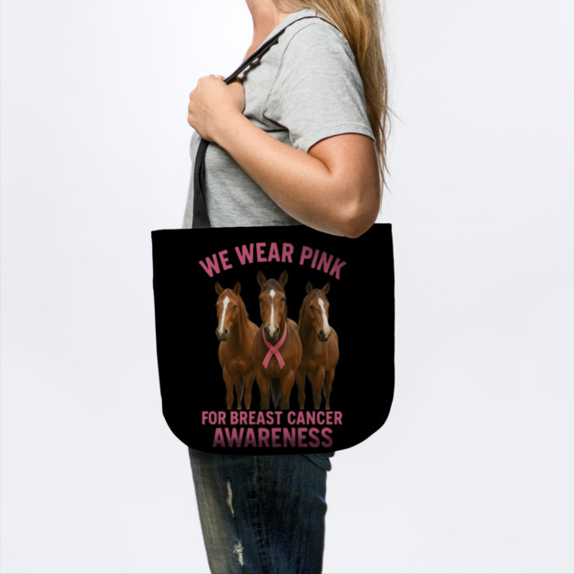 Pink Ribbon Horses Breast Cancer Awareness by BirdsnStuff