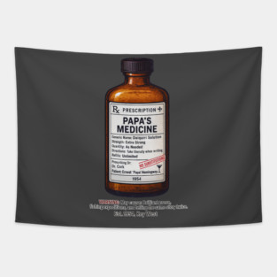 Papa's Medicine (Ernest Hemingway) Tapestry