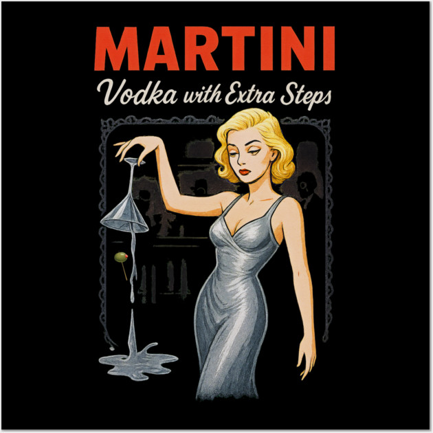 Martini cocktail Wall Art by Dr. Cork