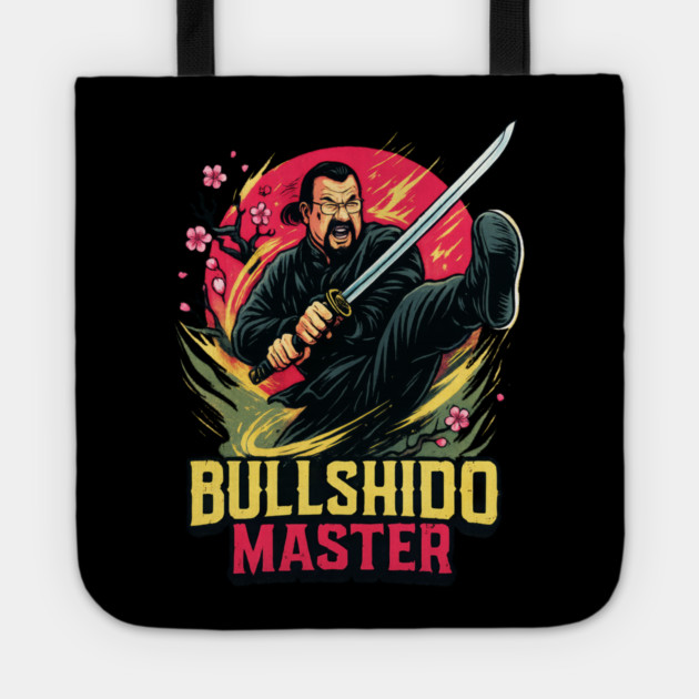 Steven Seagal Tote by Dr. Cork