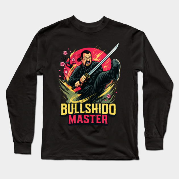 Steven Seagal Long Sleeve T-Shirt by Dr. Cork