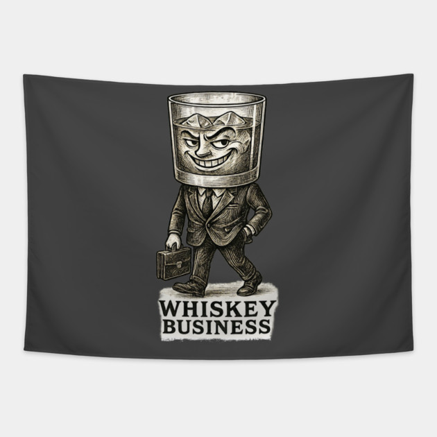Whiskey Business Tapestry by Dr. Cork