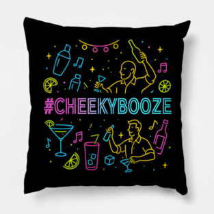 Cheeky Booze Party Pillow
