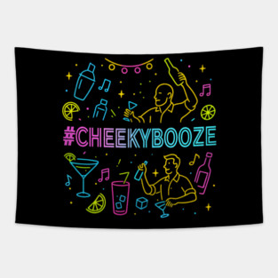 Cheeky Booze Party Tapestry