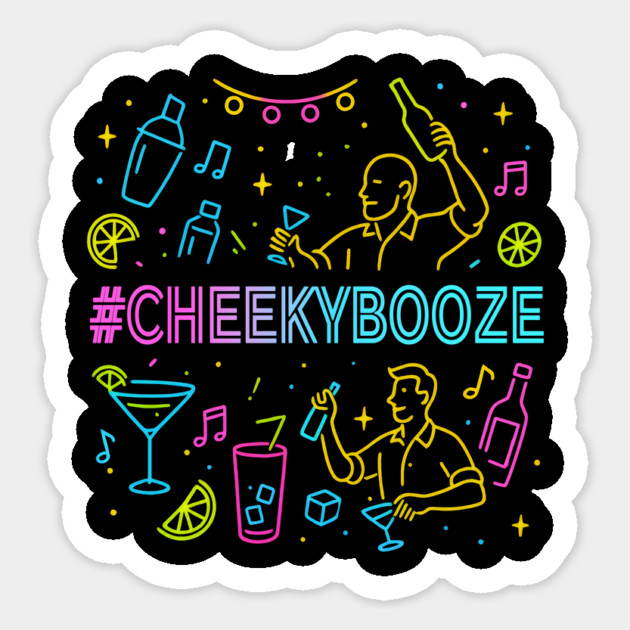 Cheeky Booze Party Sticker by Dr. Cork