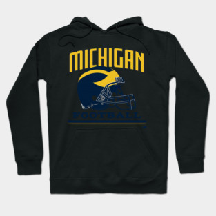 Michigan Football Vintage Helmet Hoodie