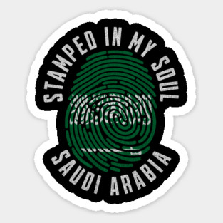 Stamped in My Soul Saudi Arabia Flag Saudi Pride Sticker