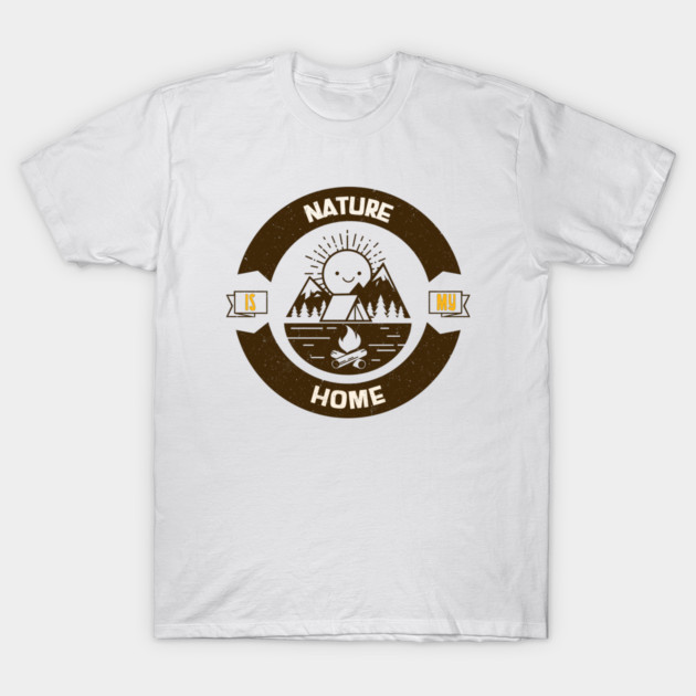 Nature Is My Home Eco Friendly Life T-Shirt by Lamount Tees