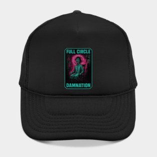 Neon Exorcism Horror Art Hat