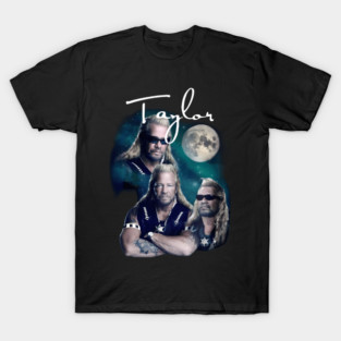 Taylor Bounty Hunter Dog Moon Retro Graphic T-Shirt