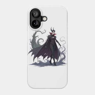 Gothic Enchantress with Smoke and Magic Phone Case