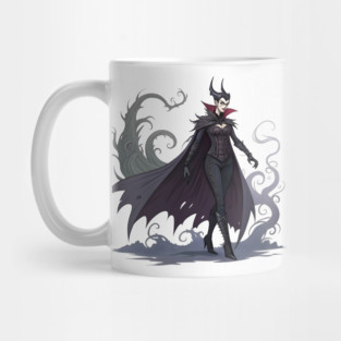 Gothic Enchantress with Smoke and Magic Mug