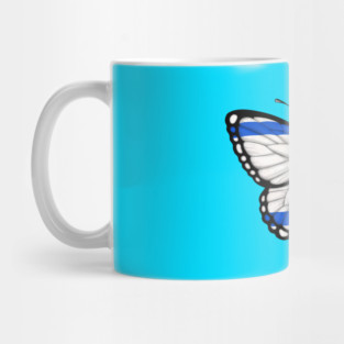 Israeli Flag Butterfly Mug