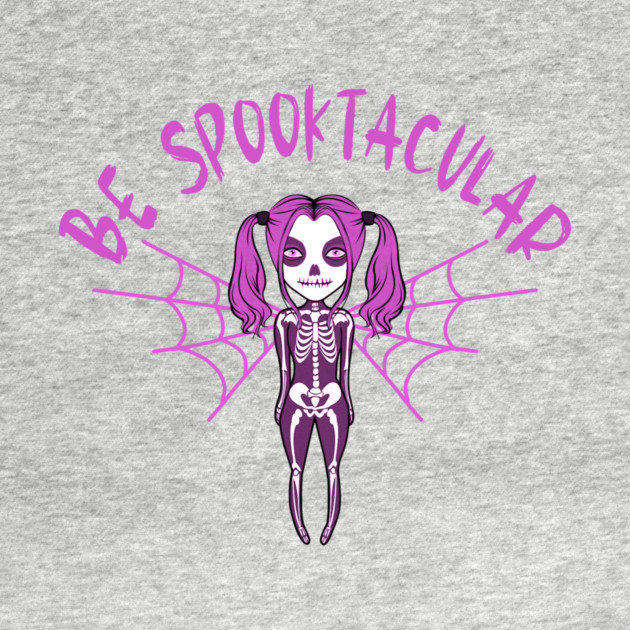 Be Spooktacular Pink Halloween Spooky Skeleton Angel Cheeky Witch® by Cheeky Witch