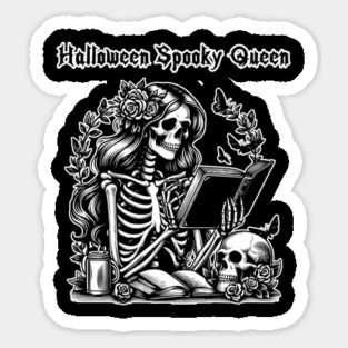 Halloween Spooky Queen 1 Sticker
