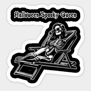 Halloween Spooky Queen 8 Sticker