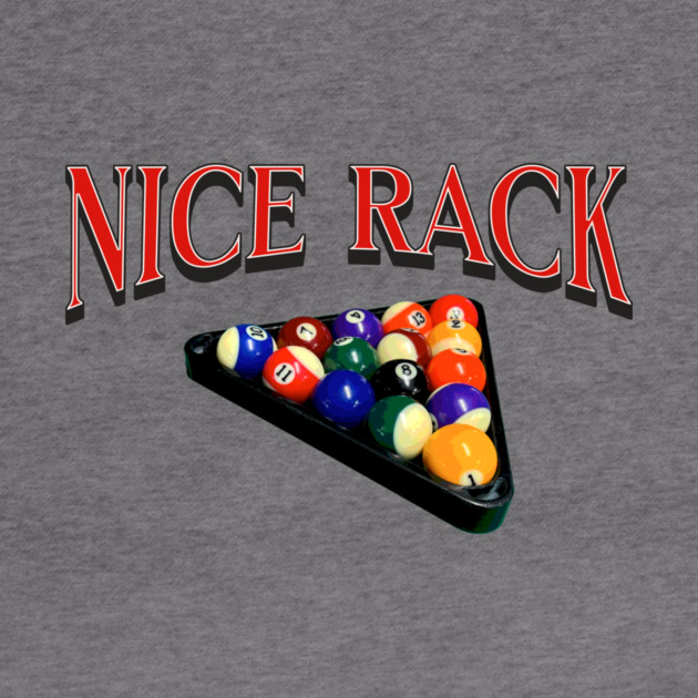 Nice Rack Pool Billiards Funny Bar Game Design by Kathy Hawke