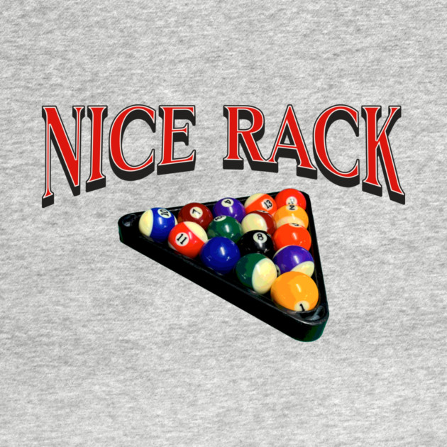Nice Rack Pool Billiards Funny Bar Game Design by Kathy Hawke