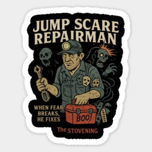 Jump Scare Repairman Magnet