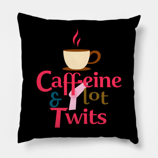 Caffeine with Plot Twists Pillow by SR8891