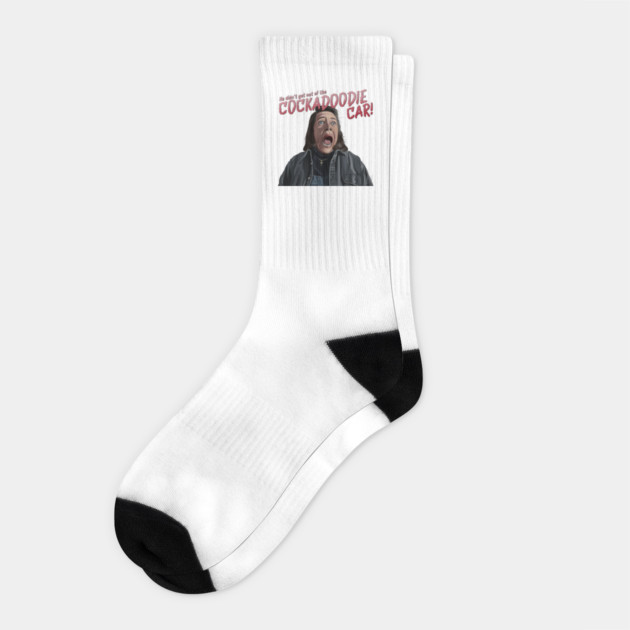 Misery: Cockadoodie Car Socks by 51Deesigns