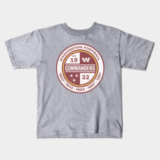Vintage Washington Football Commanders Redskins Hail Kids T-Shirt