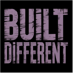 Purple Built Different Purple Color Graphic Purple Posters and Art