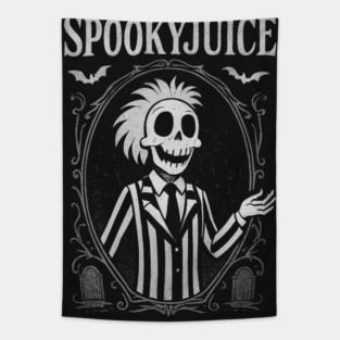 Spookyjuice – Gothic Beetlejuice Parody Tapestry