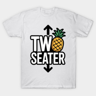 Two Seater Swinger Funny Upside Down Pineapple Lifestyle T-Shirt